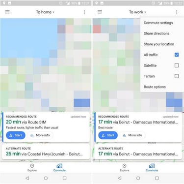Google Maps: así será la nueva barra de navegación