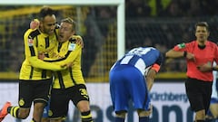 Borussia Dortmund saca un punto gracias a Aubameyang