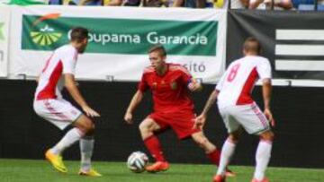 Muniain, con la selección sub-21.