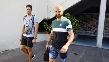 22/09/18 PACO CANDELA Y CHECHU PAISANO JUGADORES DEL HERCULES