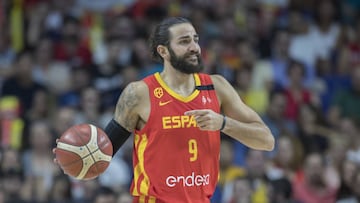 Ricky Rubio, con la Selección, durante el Mundial 2019.