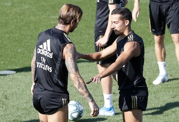 El Madrid entrena pensando en el debut liguero en el Bernabéu