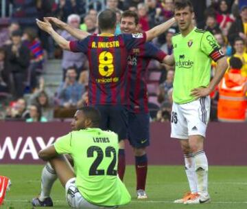 Alegría de Messi después de marcar el 4-0