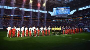 Real Madrid Barcelona before at the last state-side Clásico in Miami in 2017.