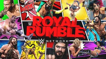 Cartel promocional de Royal Rumble 2021.