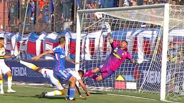 La espectacular atajada de Diego Sánchez ante la U.