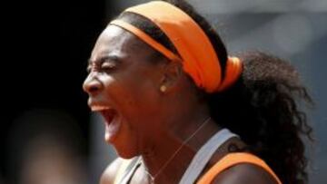 Serena Williams durante un partido.