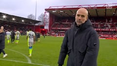 Él solo quería celebrar con los suyos: el controvertido gesto de Guardiola que ha llamado la atención en redes