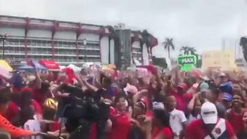 Euforia total en Panamá: así se festejó el histórico primer gol