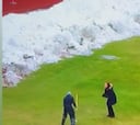 Reportera estadounidense se hace famosa por esta divertida escena en medio de la nieve