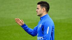 Ben Arfa entren&aacute;ndose con el PSG. 