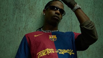 Travis Scott, guest star at Montjuic: this is how he experienced the Barça game from the VIP box