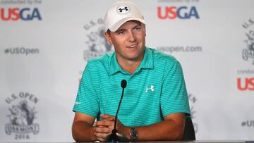 Jordan Spieth, en la rueda de prensa previa al US Open.