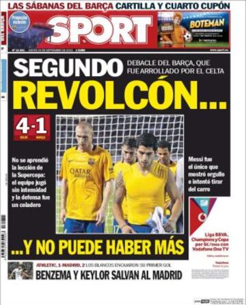 Portadas de la prensa deportiva