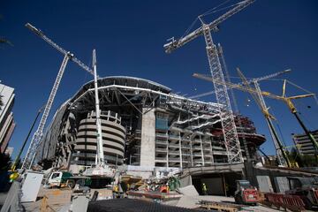 Así avanzan las obras del Santiago Bernabéu