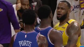 El jugador que pegó a Mirotic hace un faltón a un 'laker' y LeBron estalla contra él