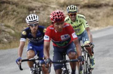 Nairo Quintana se fortalece en el liderato de la Vuelta a España.