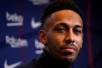 Presentación de Aubameyang como nuevo jugador del Fútbol Club Barcelona. 
