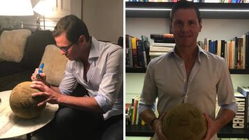 Redondo también se une a la subasta de los balones solidarios del Santander