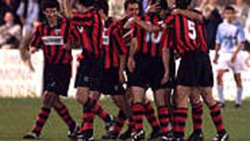 Los jugadores vizcaínos llegaron a tener dos goles de ventaja ante el Celta.