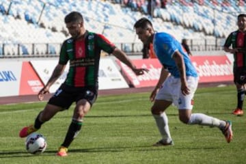 El volante argentino de Palestino se mostró muy dúctil, al jugar como volante izquierdo y también como lateral por dicha banda. Tuvo velocidad y gol.