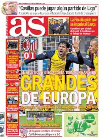 Las portadas de AS de febrero