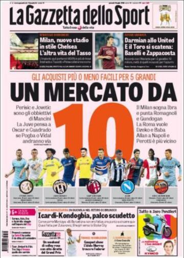 Portadas de la prensa deportiva