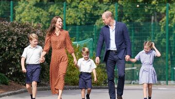 Princess Charlotte and Prince Louis were the stars of a social media post after Spain had beaten England in Berlin.