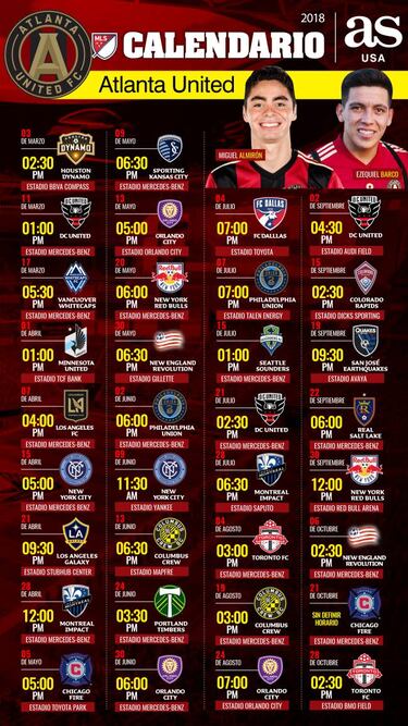 Atlanta United schedule MLS 2018