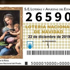 26590, premio gordo del Sorteo de la Lotería de Navidad 2019