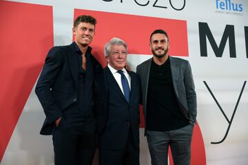 Marcos Llorente, Enrique Cerezo y Koke.