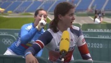 Mariana Pajón y su alegría por el oro olímpica de su rival