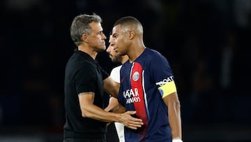 Luis Enrique y Mbappé