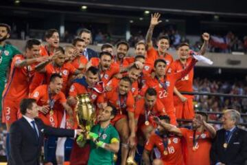 Su actual uniforme titular se caracteriza por tener camiseta roja, pantalones rojos y medias azules. Debido al rojo de su camiseta fue que se ganó el apodo de ‘La Roja’. Incluso sus aficionados llegaron a decirle a su selección ‘La Marea Roja’ sobre todo en la Copa del Mundo de Francia 1998. Su palmarés incluye un tercer lugar en la Copa Mundial de Chile 1962 y es el actual Bicampeón de América.