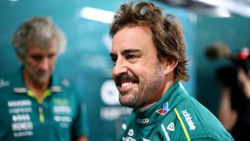 Fernando Alonso (Aston Martin). Hungaroring, Hungría. F1 2025.