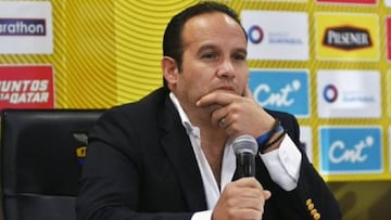 Francisco Egas, presidente de la Federación de Fútbol de Ecuador.