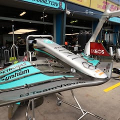 Mercedes sigue con lo puesto:
sin mejoras hasta Ímola