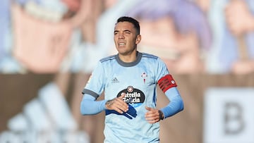 Iago Aspas durante el partido contra el Barcelona.