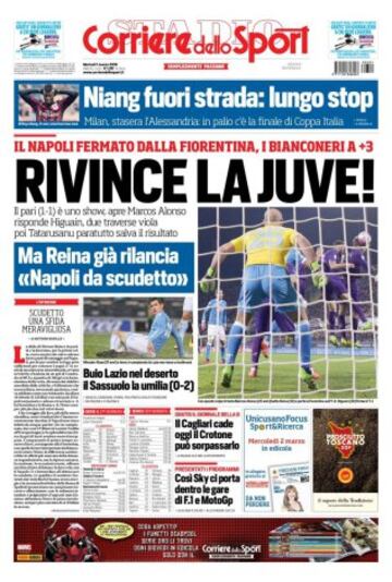 Portadas de la prensa mundial