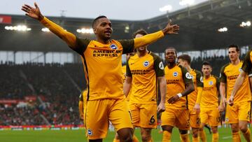 José Izquierdo marcó su segundo gol consecutivo en la Premier League.