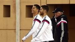 Ramos se entrenó con el grupo; James ya está a punto