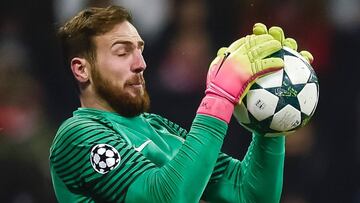 Jan Oblak, durante un partido de champions con el Atl&eacute;tico de Madrid.
 