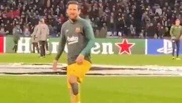 El vídeo de Messi lesionado en el calentamiento que hace saltar las alarmas