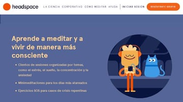 Aplicación de Meditación HeadSpace.