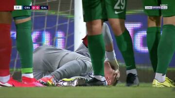 El desgarrador grito de Muslera cuando un rival le destroza la tibia y el peroné