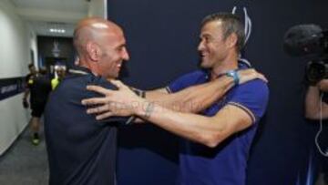 Monchi, con Luis Enrique.