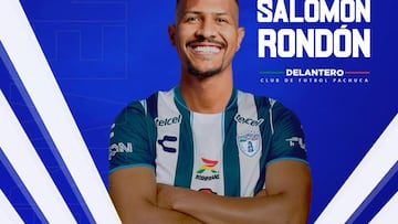 Esta es la publicación con la que Pachuca presentó a Salomón Rondón.