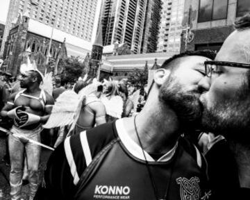 Colección de fotografías del primer equipo de Rugby gay Muddy York Rfc de Toronto.