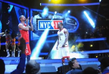 Nick Cannon y Kevin Hart, durante la celebración