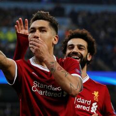 Salah and Firmino break Liverpool European goals record
